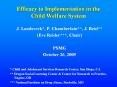 Efficacy to Implementation in the Child Welfare System PowerPoint PPT Presentation