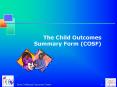 The Child Outcomes Summary Form COSF PowerPoint PPT Presentation