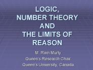 LOGIC, NUMBER THEORY AND  THE LIMITS OF REASON