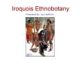 Iroquois Ethnobotany PowerPoint PPT Presentation