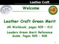 Leather Craft Merit PowerPoint PPT Presentation