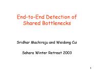 End-to-End Detection of Shared Bottlenecks