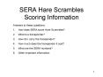SERA Hare Scrambles Scoring Information PowerPoint PPT Presentation