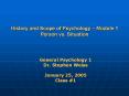 History and Scope of Psychology  PowerPoint PPT Presentation