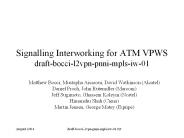 Signalling Interworking for ATM VPWS draftboccil2vpnpnnimplsiw01