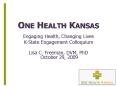 One Health Kansas PowerPoint PPT Presentation