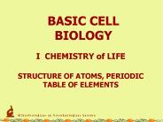 STRUCTURE OF ATOMS, PERIODIC TABLE OF ELEMENTS