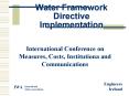 Water Framework Directive Implementation PowerPoint PPT Presentation