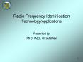 Radio Frequency Identification TechnologyApplications PowerPoint PPT Presentation