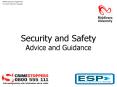 Security and Safety Advice and Guidance PowerPoint PPT Presentation