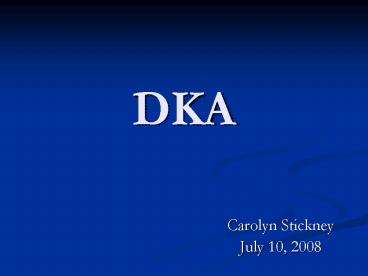 DKA