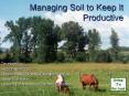 Managing Soil to Keep It Productive PowerPoint PPT Presentation