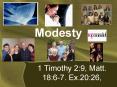 Modesty PowerPoint PPT Presentation