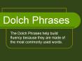 Dolch Phrases PowerPoint PPT Presentation
