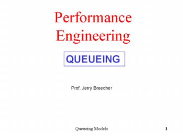 Performance Engineering