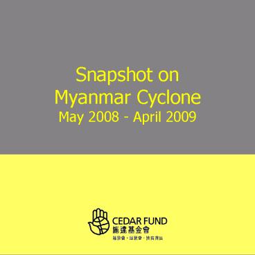 Snapshot on Myanmar Cyclone
