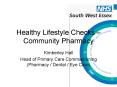 Healthy Lifestyle Checks Community Pharmacy PowerPoint PPT Presentation