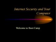 Internet Security and Your Computer