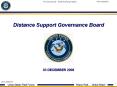 Distance Support Governance Board PowerPoint PPT Presentation