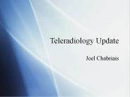 Teleradiology Update
