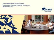 Engaging Community Colleges A First Look