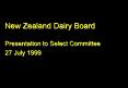 New Zealand Dairy Board PowerPoint PPT Presentation