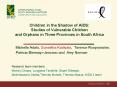 Children in the Shadow of AIDS: Studies of Vulnerable Children and Orphans in Three Provinces in Sou PowerPoint PPT Presentation