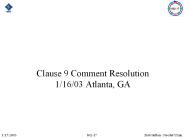Clause%209%20Comment%20Resolution%201/16/03%20Atlanta,%20GA
