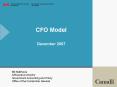 CFO Model December 2007 PowerPoint PPT Presentation