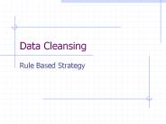 Data Cleansing