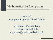 Mathematics for Computing