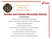 Smoke and Carbon Monoxide Alarms