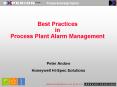 Best Practices in Process Plant Alarm Management PowerPoint PPT Presentation