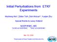 Initial Perturbations from ETKF Experiments  Mozheng Wei*, Zoltan Toth, Dick Wobus**, Yuejian Zhu  Special thanks to Lacey Holland NCEP/EMC, MD *UCAR at NCEP/EMC;  **SAIC at NCEP/EMC  Mar. 30, 2004  Thanks also to Russ Treaton and Wan-shu Wu PowerPoint PPT Presentation