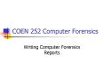 COEN 252 Computer Forensics PowerPoint PPT Presentation