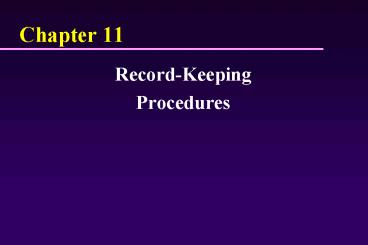 RecordKeeping