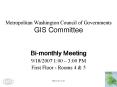Metropolitan Washington Council of Governments GIS Committee PowerPoint PPT Presentation