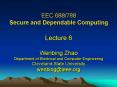 EEC 688788 Secure and Dependable Computing PowerPoint PPT Presentation
