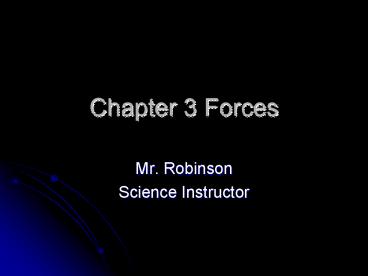 Chapter 3 Forces