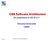CMS Software Architecture