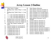 Array Lesson 2