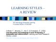 LEARNING STYLES A REVIEW PowerPoint PPT Presentation