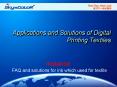 Applications and Solutions of Digital Printing Textiles PowerPoint PPT Presentation