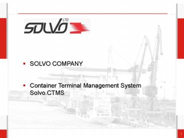 SOLVO COMPANY