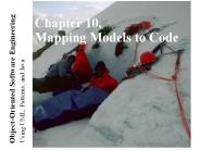 Chapter 10, Mapping Models to Code