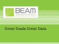 Great Goals Great Data PowerPoint PPT Presentation