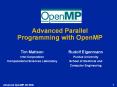 Advanced Parallel Programming with OpenMP PowerPoint PPT Presentation