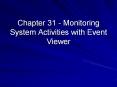 Chapter 31 - Monitoring System Activities with Event Viewer PowerPoint PPT Presentation