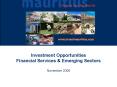 Investment Opportunities Financial Services PowerPoint PPT Presentation