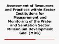 Assessment of Resources and Practices within Sector Institutions for Measurement and Monitoring of t PowerPoint PPT Presentation